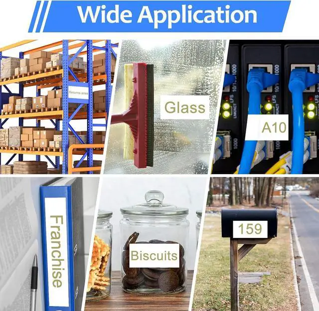 Alt view image 6 of 6 - 40 Pack 9mm 0.35 Laminated White Tape Compatible for Brother P Touch Label Maker Tape TZe-224 9mm Gold on White TZe224 TZ-224 3/8 Inch TZe TZ Label for PT-D210 D200 D220 H100 H110 D400