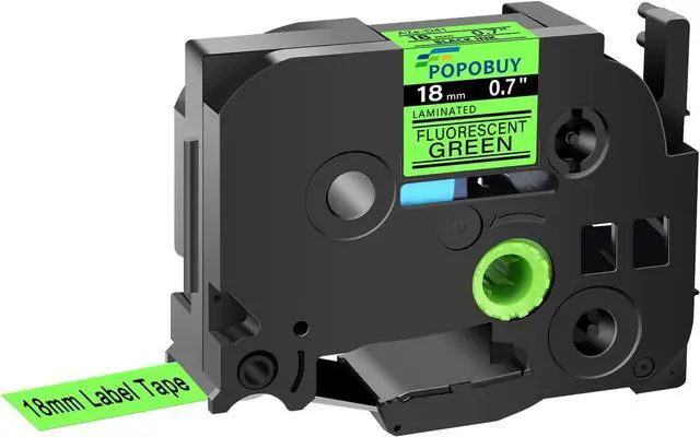 Main image of 40 Pack TZ TZe 18mm 0.7 inch Laminated Green Tape Compatible for Brother P-Touch TZ-D41 TZe-D41 3/4" Label Tape for PT-D400 D400AD D400VP D410 D450 Label Maker, Black on Fluorescent Green