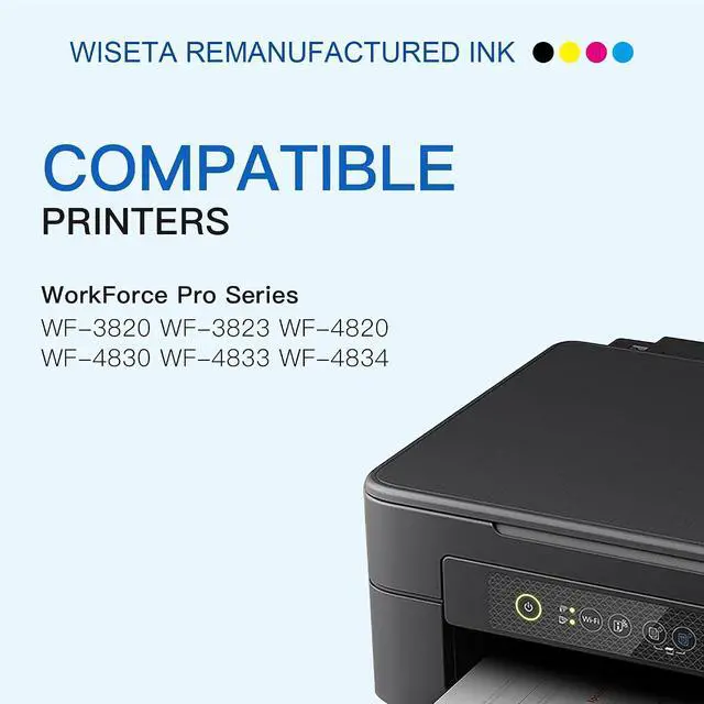Alt view image 2 of 7 - Remanufactured for 822 XL High Capacity Replacement for 822XL Ink Cartridges Combo Pack for Workforce Pro WF-3820 WF-3823 WF-4820 WF-4830 WF-4833 WF-4834 Printer (6 Pack, BCMY)