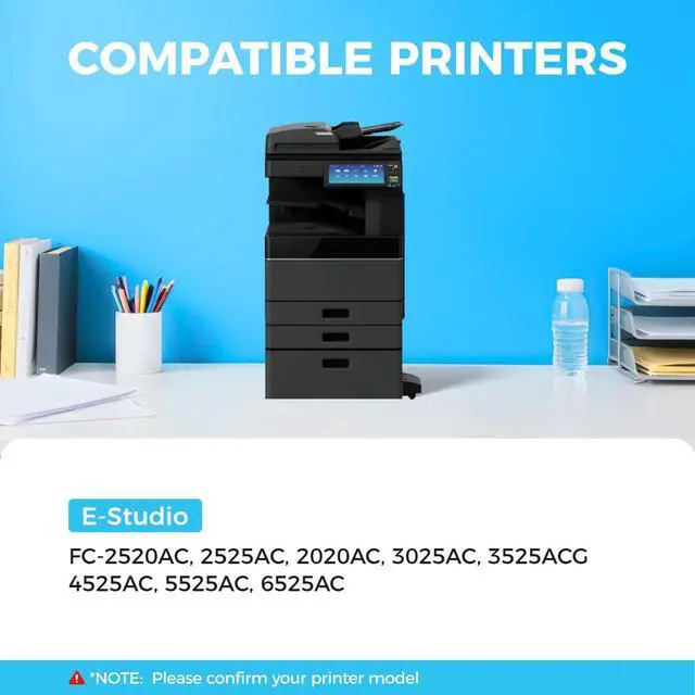 Alt view image 2 of 6 - T-FC425U Toner Cartridge Set 4-Pack Replacement for Toshiba T-FC425U-K T-FC425U-C T-FC425U-M T-FC425U-Y Toner Compatible with Toshiba E-Studio 3525AC 4525AC 5525AC 6525AC 3025AC 2525AC 2020AC Printer