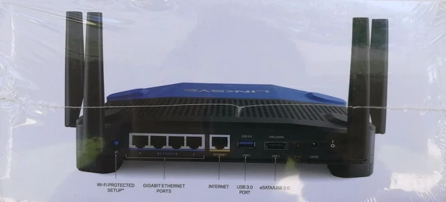 Alt view image 3 of 4 - Linksys WRT3200ACMA-4T Linksys Wi-Fi Router with Bonus AC600 USB Adapter
