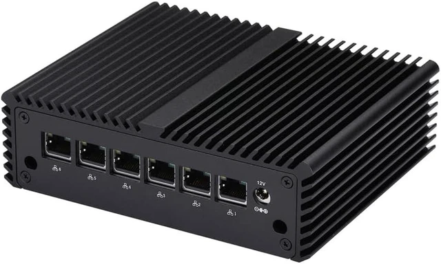 Alt view image 2 of 6 - Qotom Fanless Mini PC I5-8260U 6X Intel i226V 2.5G LAN Console Barebone