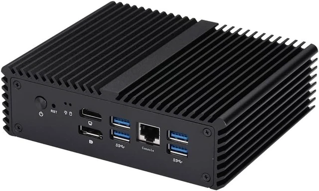 Alt view image 3 of 6 - Qotom Fanless Mini PC I5-8260U 6X Intel i226V 2.5G LAN Console Barebone