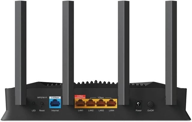 Alt view image 3 of 7 - TP-Link Archer GE230 Wi-Fi 7 Router Gaming Dual-Band BE3600Mbps, 2 Ports 2.5Gbps, 3 Ports Gigabit, Channels 320MHz, 4K-QAM, Beamforming, HomeShield, Quad-Core CPU, Not Supported xDSL