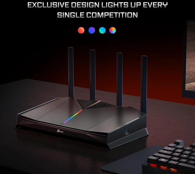 Alt view image 6 of 7 - TP-Link Archer GE230 Wi-Fi 7 Router Gaming Dual-Band BE3600Mbps, 2 Ports 2.5Gbps, 3 Ports Gigabit, Channels 320MHz, 4K-QAM, Beamforming, HomeShield, Quad-Core CPU, Not Supported xDSL