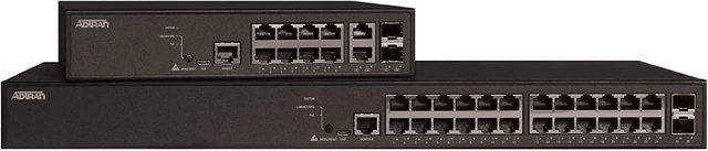 Main image of Adtran NetVanta 1560 12 Port Managed Layer 2/3 Gigabit Ethernet 1560-08-150W Switch - 17108108PF2