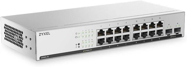 Main image of Zyxel 16 Port Network Ethernet Switch | Smart Managed | GS1915-18v2