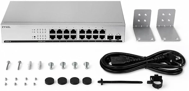 Alt view image 3 of 6 - Zyxel 16 Port Network Ethernet Switch | Smart Managed | GS1915-18v2