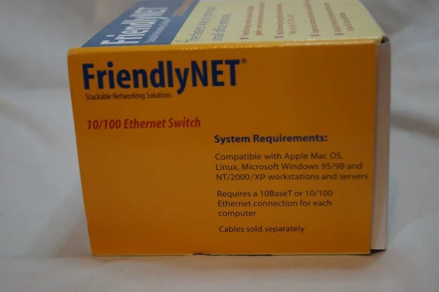 Alt view image 3 of 6 - Friendlynet Fs5008 8port 10/100fast Enet Switch