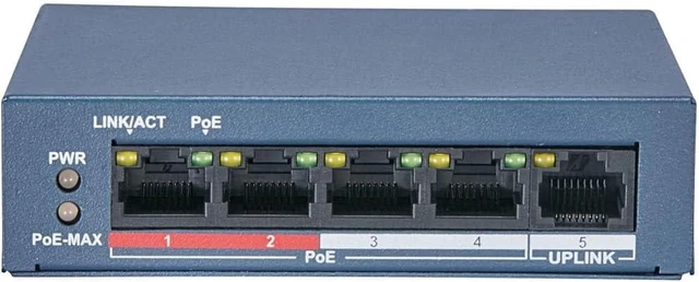 Main image of DS-3E0105P-E 4 Port POE Switch Fast Ethernet Unmanaged POE Switch for CCTV Camera