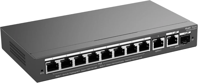 Main image of Ruijie Reyee 10-Port Smart Gigabit PoE Switch, RG-ES210GS-P