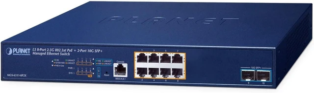 Main image of Planet MGS-6311-8P2X 8-Port PoE+ Managed Switch