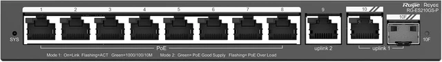 Alt view image 4 of 7 - Ruijie Reyee 10-Port Smart Gigabit PoE Switch, RG-ES210GS-P