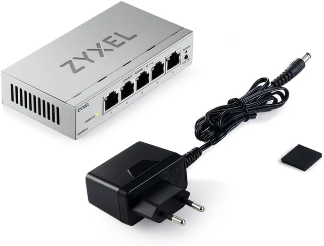 Alt view image 2 of 4 - Zyxel Network Switch 5 Port