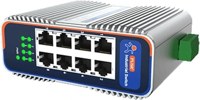 Main image of USR-ISG/ISF 10/100/1000Mbps 5/8/16 RJ45 Ports Unmanaged Industrial Ethernet Switches Fanless Heat Dissipation DIN-Rail Mounting (ISF1008 8 RJ45 Ports)