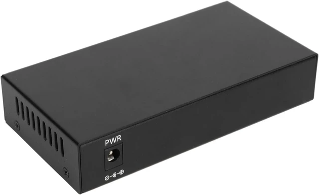 Alt view image 4 of 7 - Keenso 10 100 1000Mbps Ethernet Switch Optical Network Fiber Converter for Long Distance Connection, LED Indicator Included (US Plug)