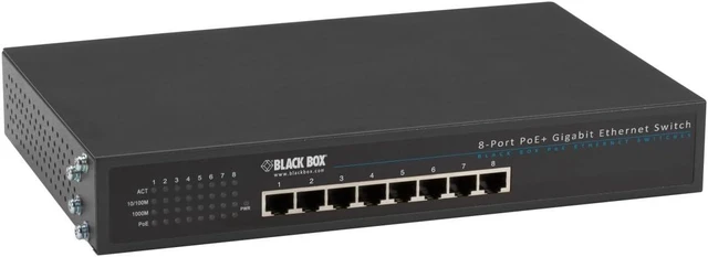 Main image of Black Box Network Services 8-Port 10/100/1000 Rj-45