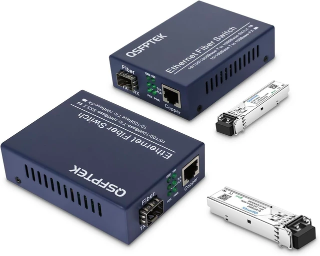 Main image of Gigabit Ethernet Media Converter, 10/100/1000Mbps, A Pair