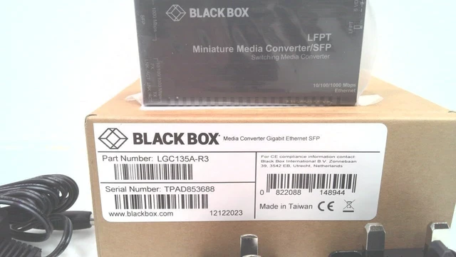 Alt view image 2 of 3 - Black Box Multipower Miniature Transceiver/Media Converter