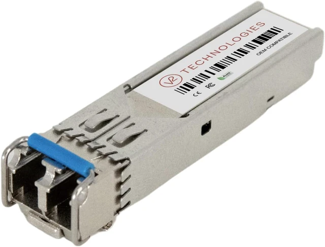 Main image of 100BASE-FX SFP Compatible with Linksys, 2KM DDM MMF, Equivalent to MFEFX1, SFP to RJ45, V2 Technologies Networking Transceivers