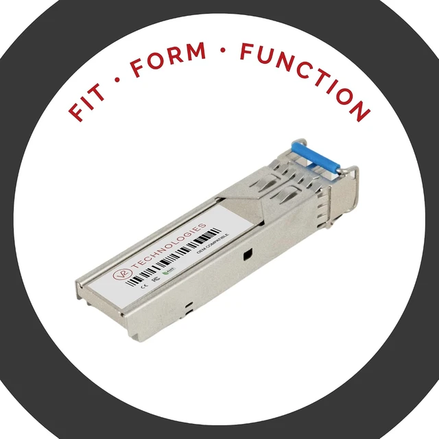 Alt view image 2 of 6 - 100BASE-FX SFP Compatible with Linksys, 2KM DDM MMF, Equivalent to MFEFX1, SFP to RJ45, V2 Technologies Networking Transceivers