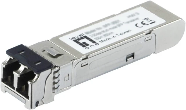 Main image of LevelOne 2.5Gbps Multi-Mode SFP Transceiver300m850nmFiber Optic2500Mbit/sSFPLC50/125µm300m (SFP-2501)