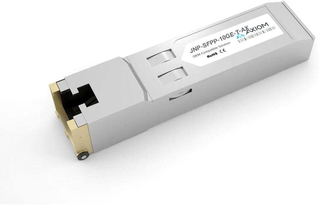 Main image of Axiom 10GBASE-T SFP+ TRANSCEIVER for Juniper - JNP-SFPP-10GE-T