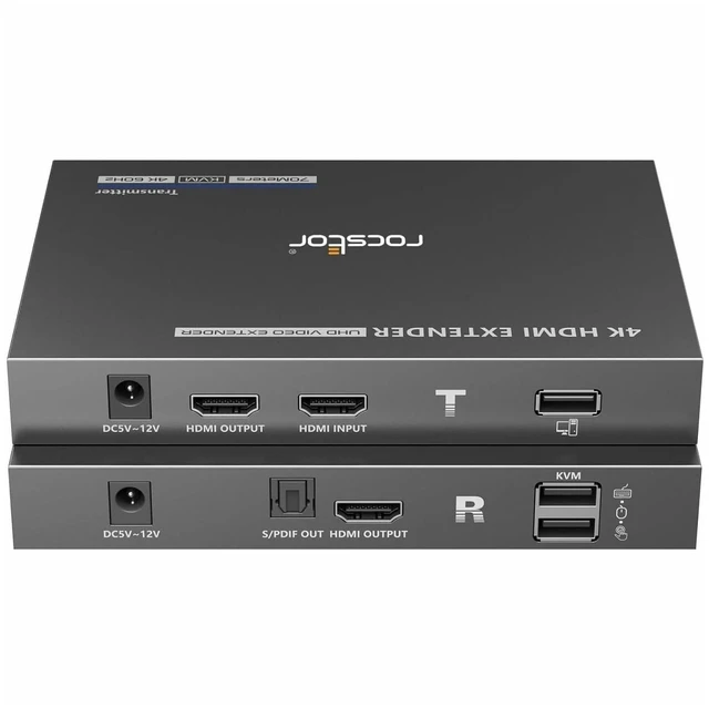 Main image of Rocstor TRUEREACH 4K@60HZ HDMI Extender Over CAT6/CAT6A/CAT7 ETHERNET Cable - 4K 60HZ UP
