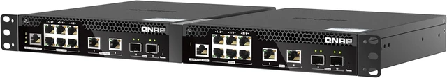 Alt view image 6 of 7 - QNAP QSW-M2106PR-2S2T-US 10-Port Half-Width Rackmount L2 Managed Switch
