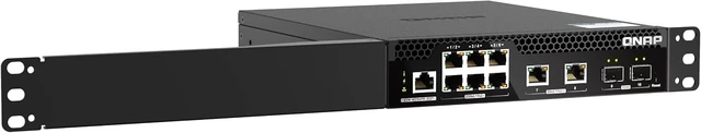 Alt view image 5 of 7 - QNAP QSW-M2106PR-2S2T-US 10-Port Half-Width Rackmount L2 Managed Switch