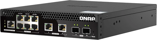 Alt view image 4 of 7 - QNAP QSW-M2106PR-2S2T-US 10-Port Half-Width Rackmount L2 Managed Switch