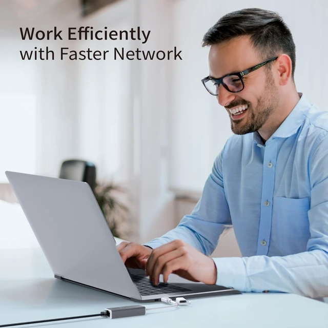 Alt view image 7 of 7 - j5create USB-C to 2.5 Gigabit Ethernet Adapter (JCE145C)