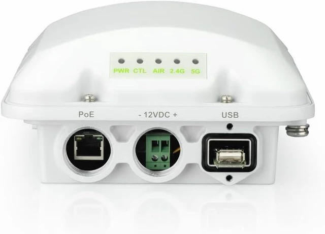 Alt view image 4 of 7 - Ruckus T350d Outdoor Wi-Fi 6 Access Point, Dual-Band 802.11ax 2x2:2 MU-MIMO, Up to 1774 Mbps, 512 Clients, Internal Omni BeamFlex+, BLE/Zigbee, USB, IP67, 1GbE 802.3at PoE, 901-T350-US40
