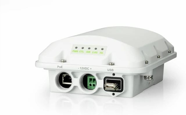 Alt view image 7 of 7 - Ruckus T350d Outdoor Wi-Fi 6 Access Point, Dual-Band 802.11ax 2x2:2 MU-MIMO, Up to 1774 Mbps, 512 Clients, Internal Omni BeamFlex+, BLE/Zigbee, USB, IP67, 1GbE 802.3at PoE, 901-T350-US40