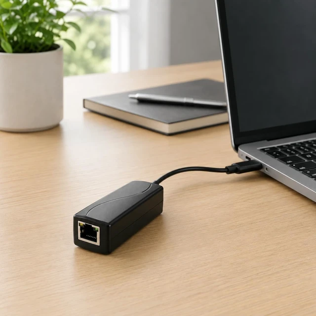 Alt view image 5 of 5 - Encased PoE to USB-C Adapter, Gigabit Ethernet Network & Power Converter, 5V/2A 10W Output