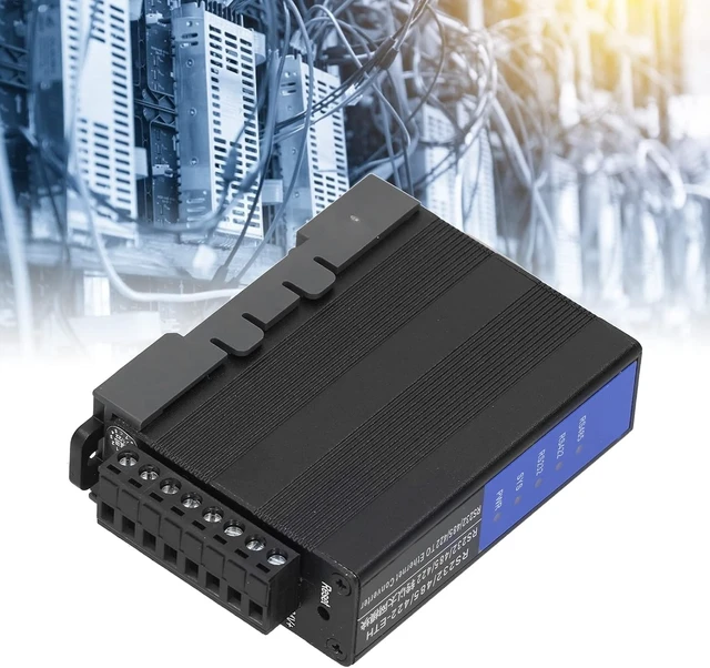 Alt view image 7 of 7 - RS232/485/422 to Ethernet Serial Device Server Data Communication Industrial Module DC 9V24V