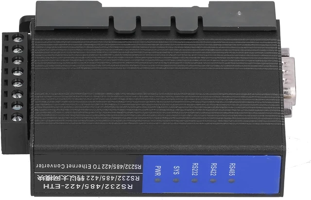 Alt view image 3 of 7 - RS232/485/422 to Ethernet Serial Device Server Data Communication Industrial Module DC 9V24V