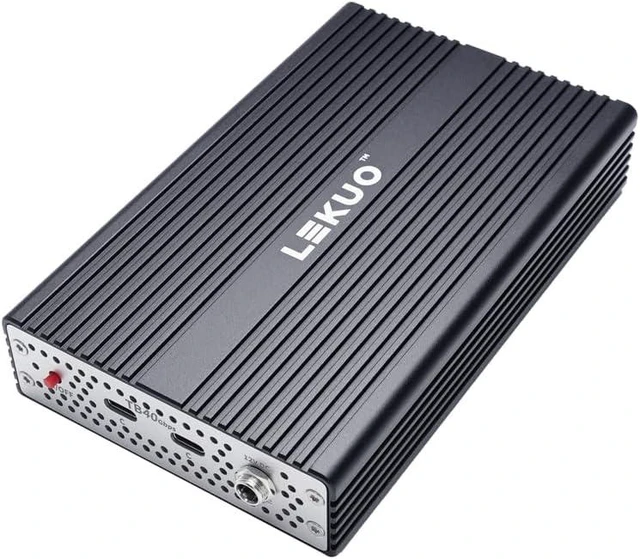 Main image of IO CREST USB4 Type-C to Dual 10GbE SFP+ Network Adapter, Dual 10G Fiber Ethernet Adapter, Compatible with Thunderbolt 3/4/5, RTL8127ATF, 16KB Jumbo Frames, Windows & Linux