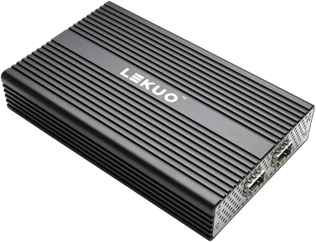Alt view image 3 of 7 - IO CREST USB4 Type-C to Dual 10GbE SFP+ Network Adapter, Dual 10G Fiber Ethernet Adapter, Compatible with Thunderbolt 3/4/5, RTL8127ATF, 16KB Jumbo Frames, Windows & Linux