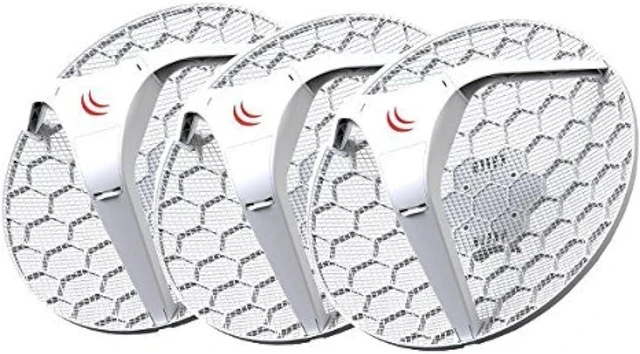 Main image of Mikrotik LHG 5 (3-Pack) Light Head Grid 5GHz CPE integrated 24.5 dBi grid antenna PoE 6W