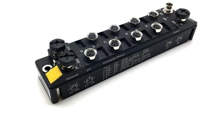 Main image of TURCK TBEN-S1-8DXP (6814023), 2.0 AMPS, 8 M8 I/O Ports, 8 Universal Digital Channels, Block I/O Module, ETHERNET/IP/MODBUS TCP/PROFINET, MULTIPROTOCOL, PNP, TBEN-S