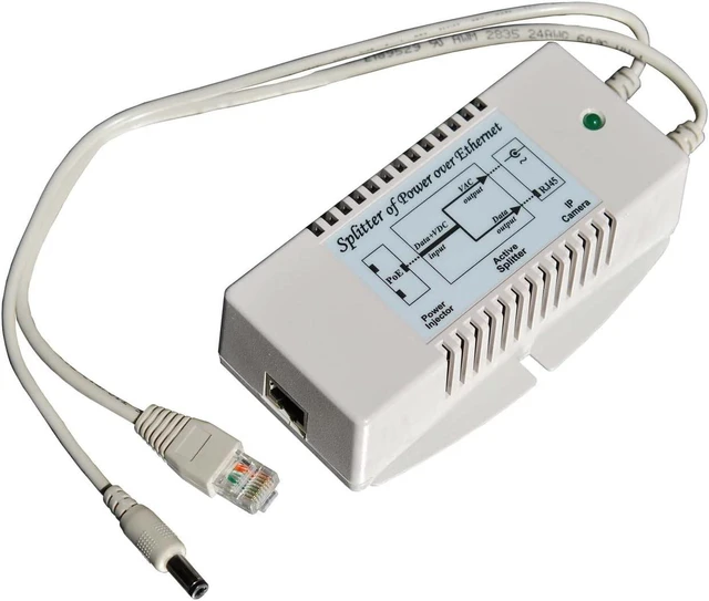 Main image of POE-SPLT-2424AC-G - Gigabit PoE Splitter/Voltage Converter, 18-36V PoE Input, 24VAC and Data Output, 40W