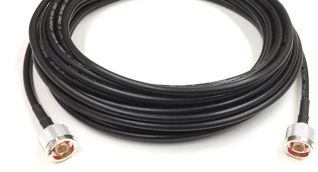 Main image of Custom Cable Connection 100 Foot N Male to N Male Times Microwave LMR 240 Ultraflex 50 Ohm Antenna Cable Assembled