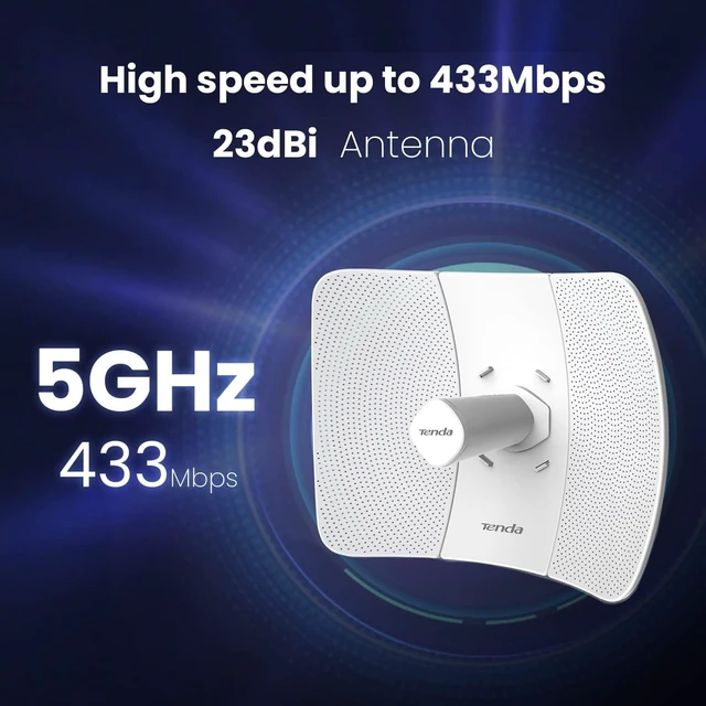 Alt view image 2 of 7 - Tenda O8 23DPi 11ac 5GHz Outdoor Acces Point Range Increase