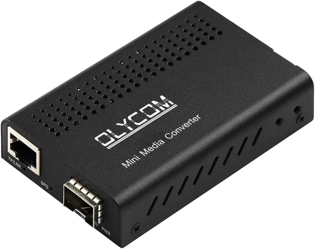 Main image of 10G Media Converter 1x SFP+ Fiber Port to 1x 100M/1G/2.5G/5G/10GBase-T RJ45 Copper Port Mini Unmanaged Fiber Optic Converter