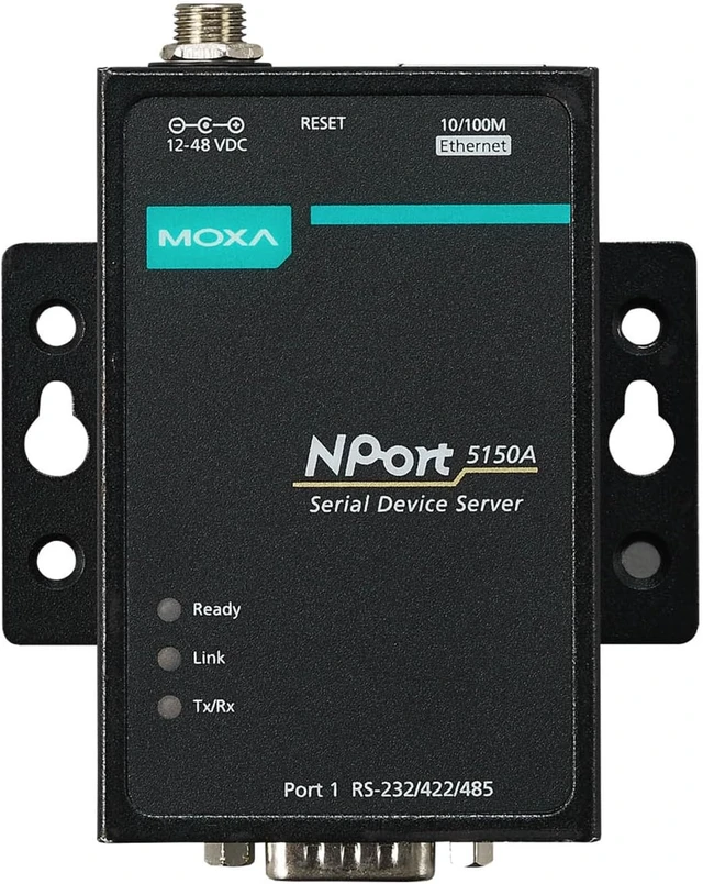 Alt view image 2 of 2 - MOXA NPORT 5150A-T 1-Port RS-232/422/485 Device Server, -40 to 75°C Operating Temperature