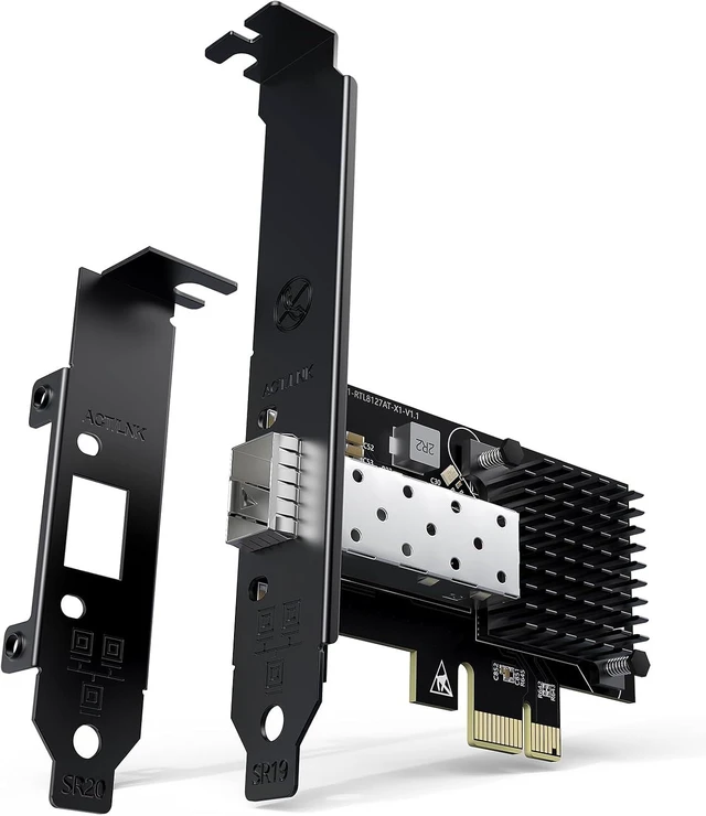 Main image of 10G PCIe SFP Network Card, YuanLey 10Gb Ethernet Card with Realtek RTL8127AT Conrtoller, PCIe 10Gb SFP Port Ethernet Adapter NIC Compatible with PCI Express X1,X4,X8,X16, Support WOL