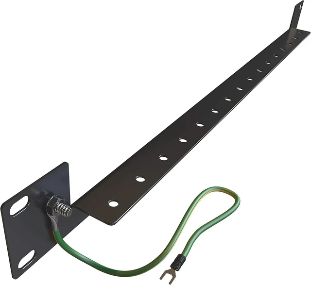 Alt view image 2 of 6 - Front Mounting Rail for 19 inch Network Rack Cabinets (16 Slots)