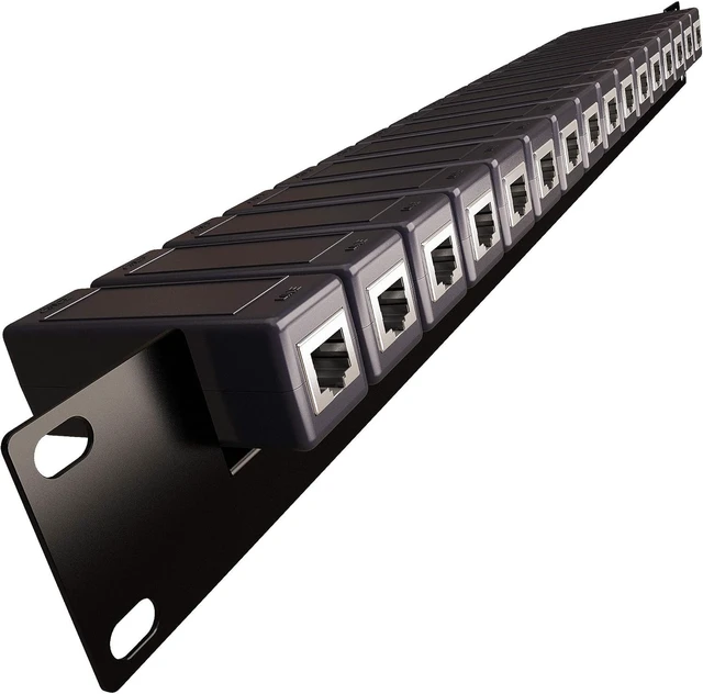 Alt view image 5 of 6 - Front Mounting Rail for 19 inch Network Rack Cabinets (16 Slots)