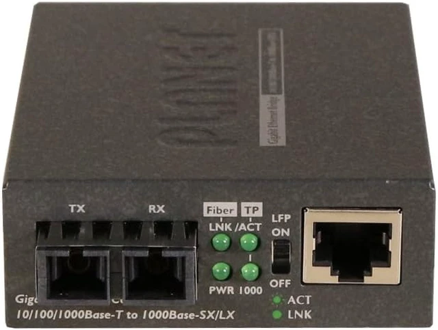 Alt view image 2 of 7 - Planet GT-802 10/100/1000BASE-T to 1000BASE-SX Media Converter (SC, MM) -220/550m
